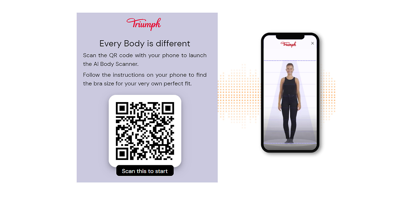 Triumph AI Size Finder: un nuovo modo di scegliere la lingerie