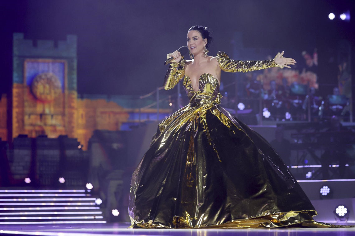 Katy Perry in Vivienne Westwood for the Coronation Concert