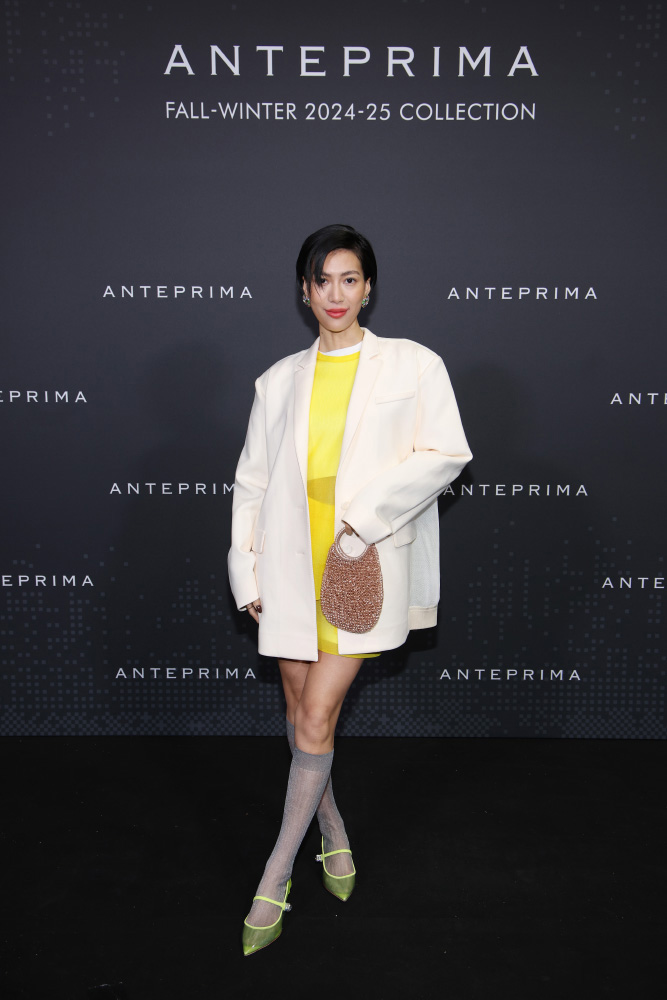 Molly Chiang Anteprima Fall Winter 2024/25 . (Photo by Daniele Venturelli/Getty Images for Anteprima)