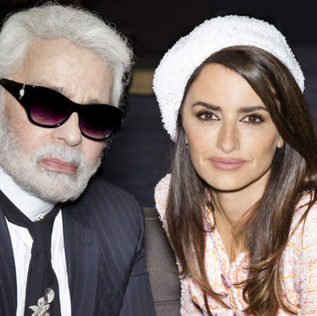 Karl Lagerfeld and Penelope Cruz Fall Winter 2018-19 Chanel Haute Couture Collection