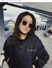 Peggy Gou wearing a Burberry bomber jacket