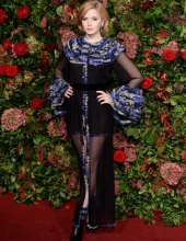 Ellie Bamber wore CHANEL at the 64th Evening Standard Theatre Awards in London - November 18th (photo by Jeff Spicer)