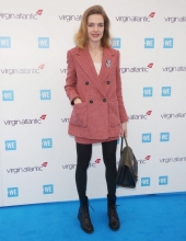 Natalia Vodianova wearing Mango in London
