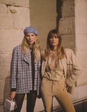 Caroline de Maigret and Veronika Heilbrunner at Chanel The Paris New York 2018-19 Metiers d'art collection