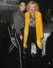 Maria Pia Calzone and Sandra Milo . Moschino - Front Row - Menswear Collection Autumn/Winter 2019/20